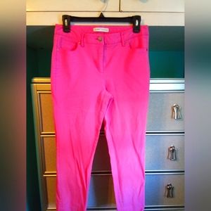Pink cotton pants